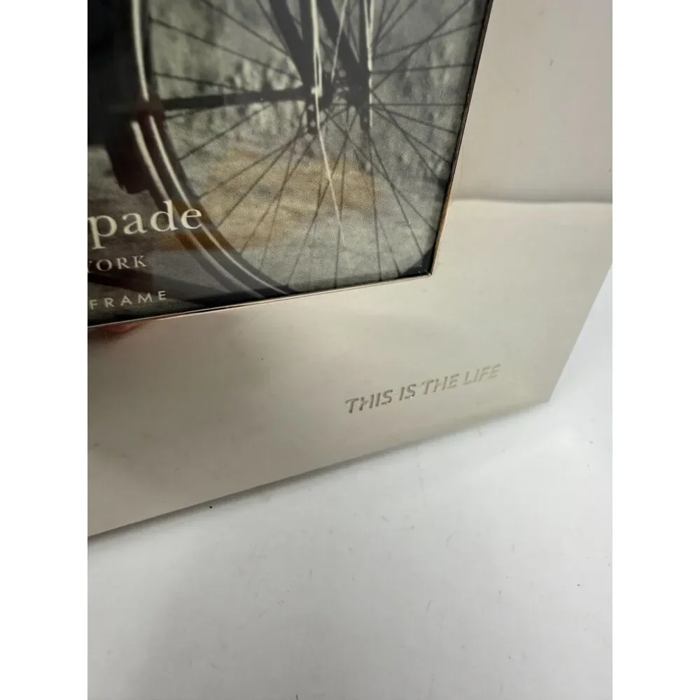 Kate Spade picture frame lenox This is Life silver mirrored 4 x 6